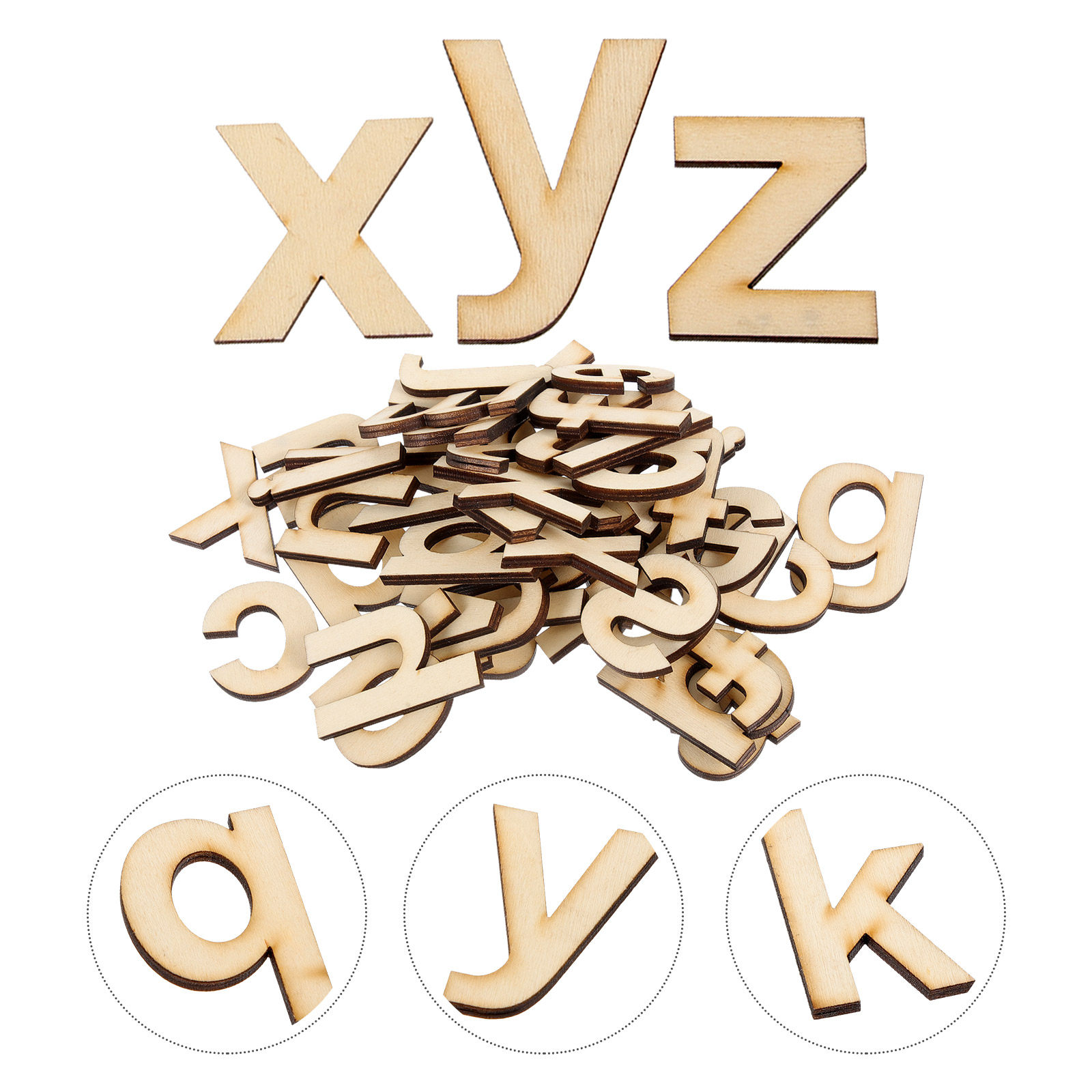 Wedding Decor Supply Store - 1Set Blank Wooden Graffiti Style DIY