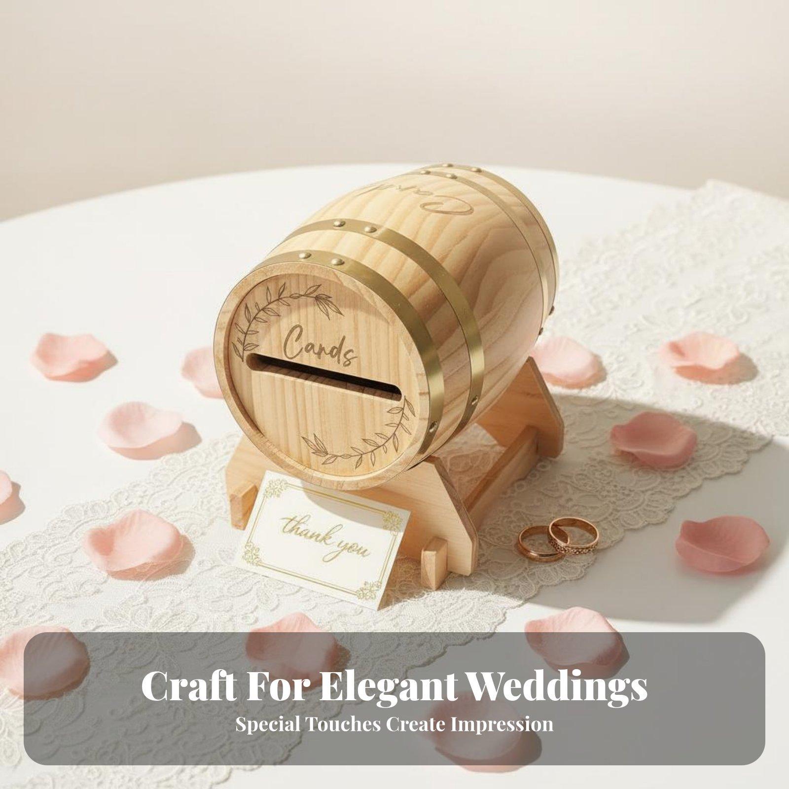 Large Wooden Card Box with Slo - огляд і ціна Wedding Card Box