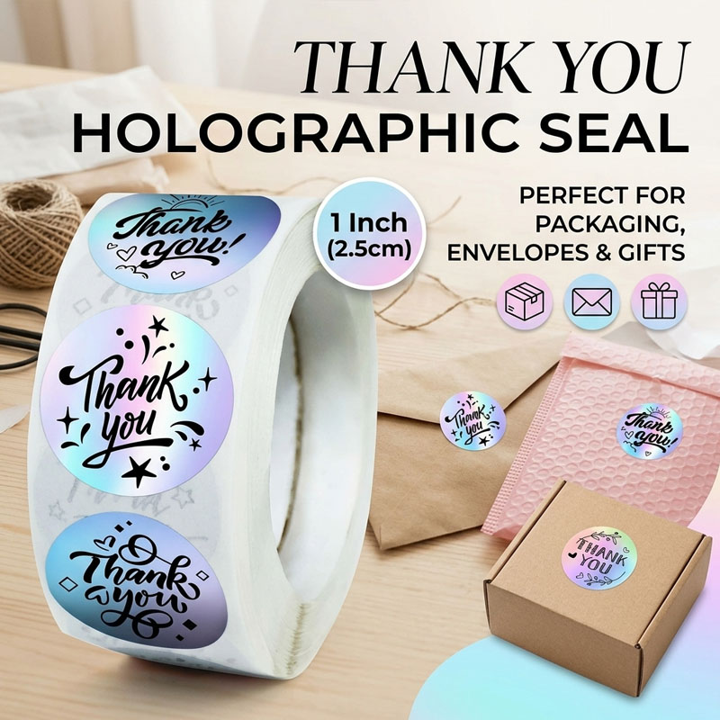 Laser Thank You Stickers Holog - огляд і ціна Wedding Envelopes